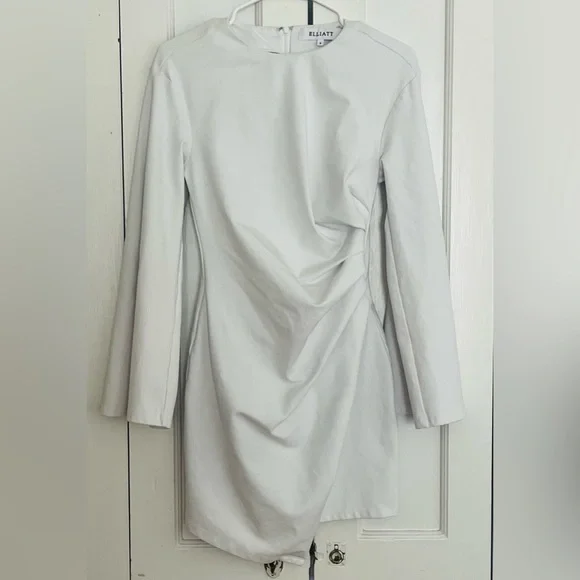 Elliatt La Fontelina Long Sleeve Stretch Cotton Cocktail Minidress - Picture 4 of 6